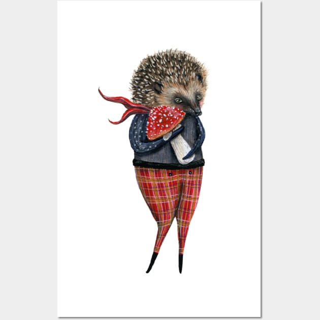 Herbert the Hedgehog Wall Art by KayleighRadcliffe